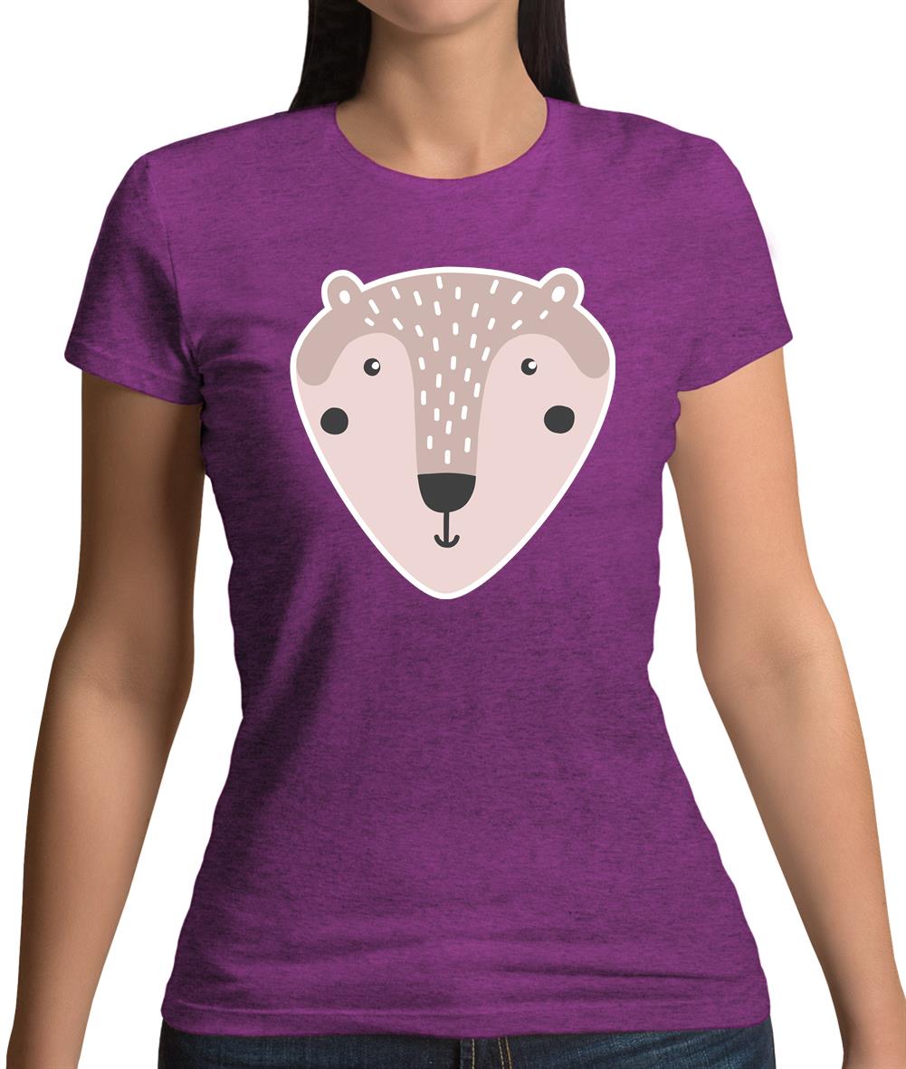Smiley Face Mrs Bear Womens T-Shirt Smiley Face Mrs Bear Womens T-Shirt