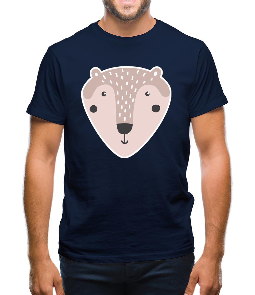 Smiley Face Mrs Bear Mens T-Shirt Smiley Face Mrs Bear Mens T-Shirt