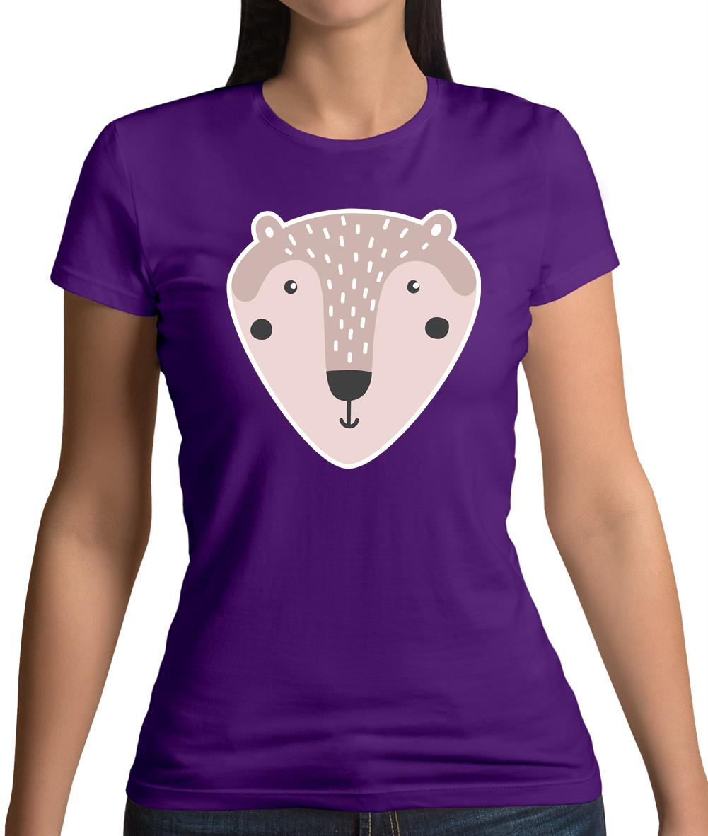 Smiley Face Mrs Bear Womens T-Shirt Smiley Face Mrs Bear Womens T-Shirt