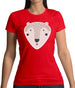Smiley Face Mr Bear Womens T-Shirt Smiley Face Mr Bear Womens T-Shirt