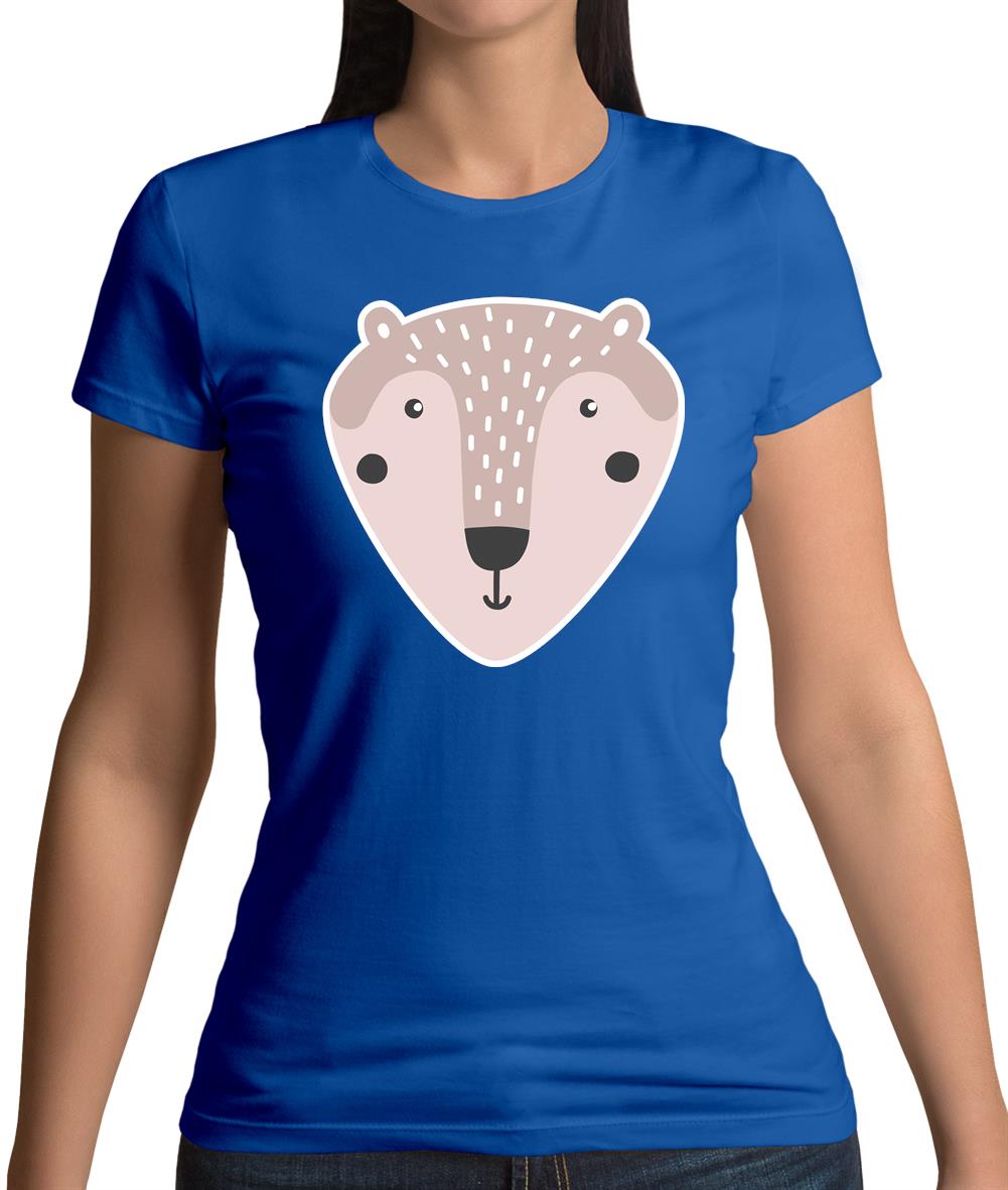 Smiley Face Mr Bear Womens T-Shirt Smiley Face Mr Bear Womens T-Shirt
