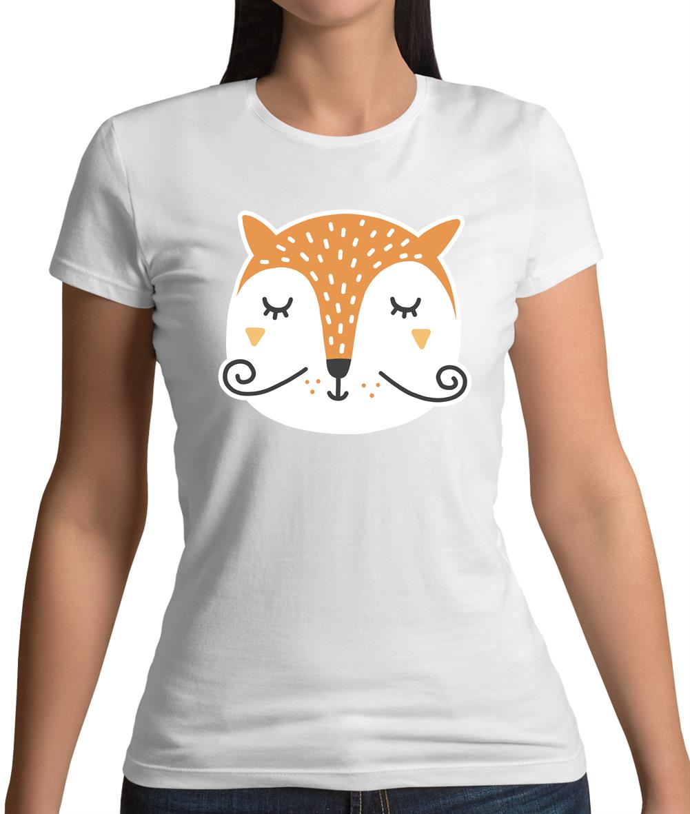 Smiley Face Mr Fox Womens T-Shirt Smiley Face Mr Fox Womens T-Shirt
