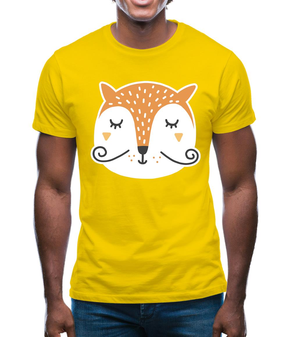 Smiley Face Mr Fox Mens T-Shirt Smiley Face Mr Fox Mens T-Shirt