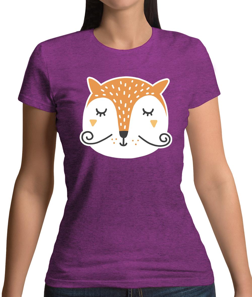 Smiley Face Mr Fox Womens T-Shirt Smiley Face Mr Fox Womens T-Shirt