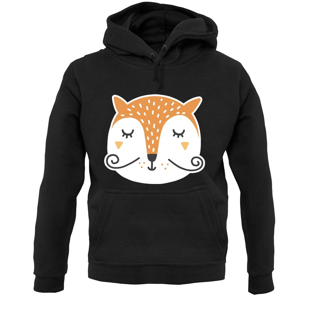 Smiley Face Mr Fox Unisex Hoodie