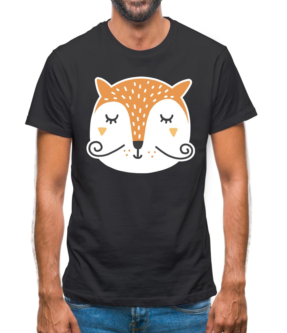 Smiley Face Mr Fox Mens T-Shirt Smiley Face Mr Fox Mens T-Shirt