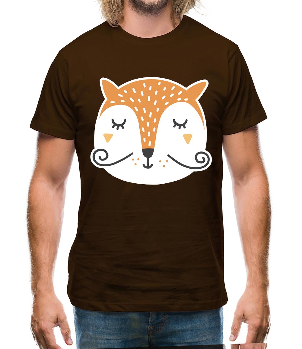 Smiley Face Mr Fox Mens T-Shirt Smiley Face Mr Fox Mens T-Shirt