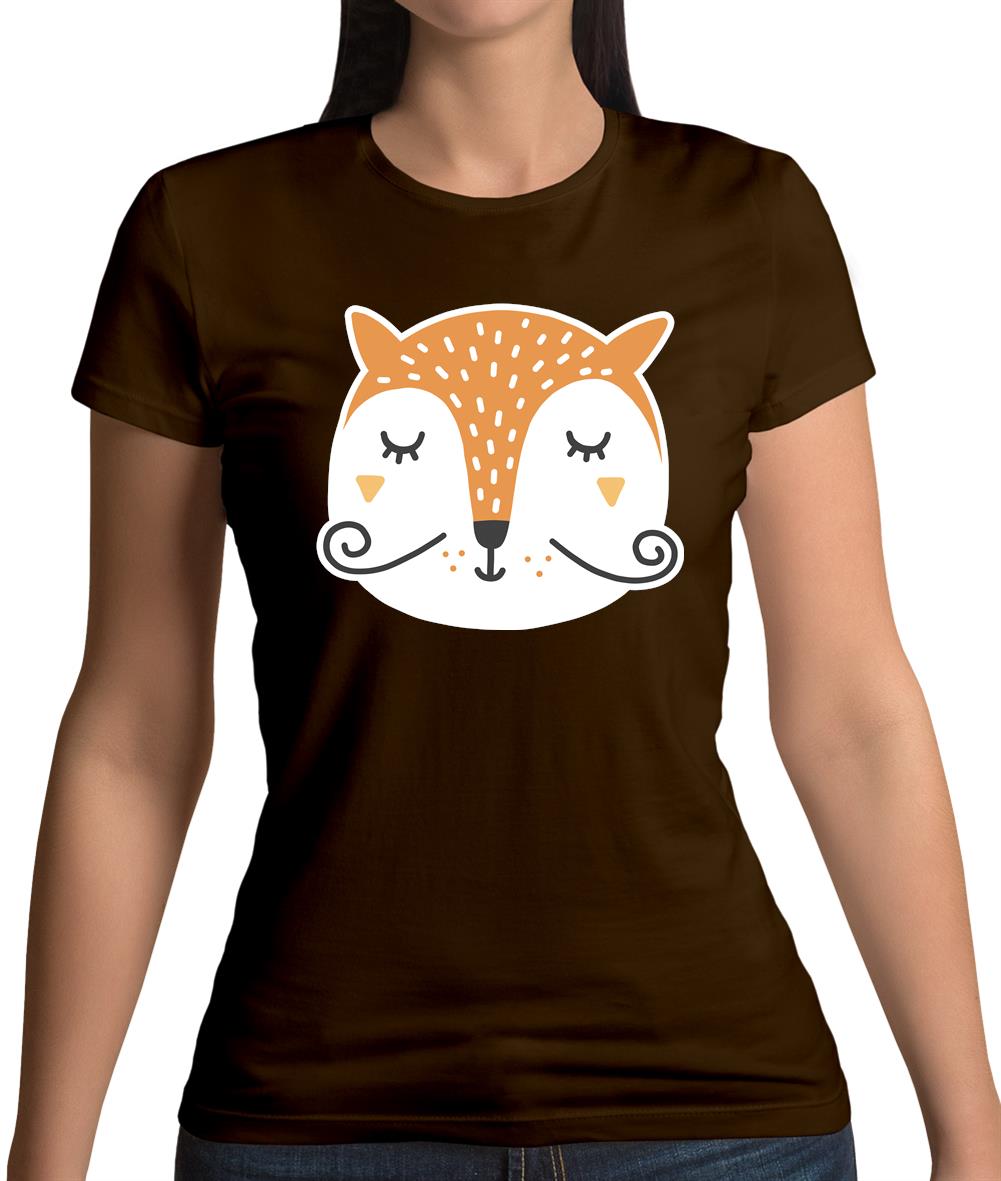 Smiley Face Mr Fox Womens T-Shirt Smiley Face Mr Fox Womens T-Shirt