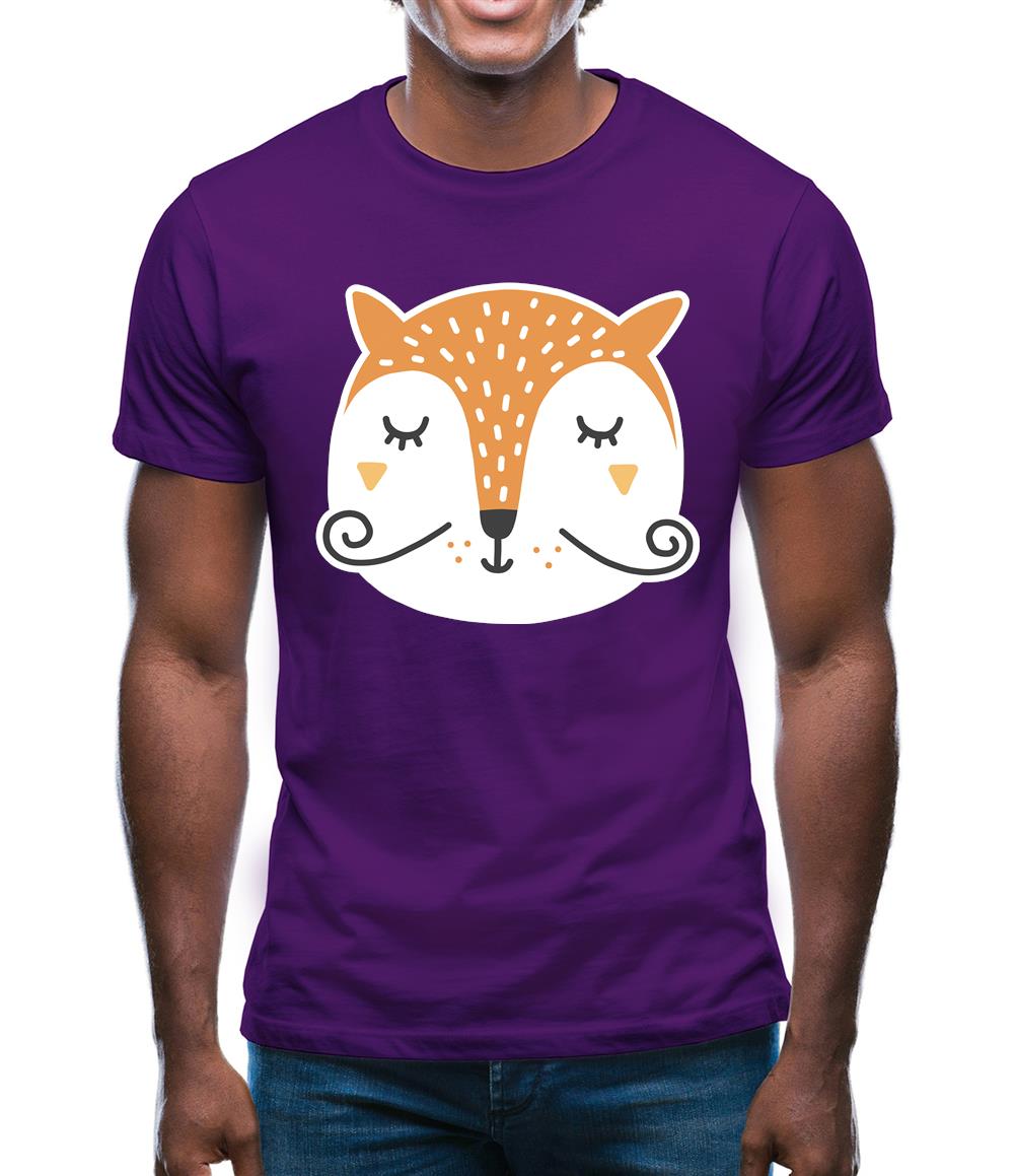 Smiley Face Mr Fox Mens T-Shirt Smiley Face Mr Fox Mens T-Shirt