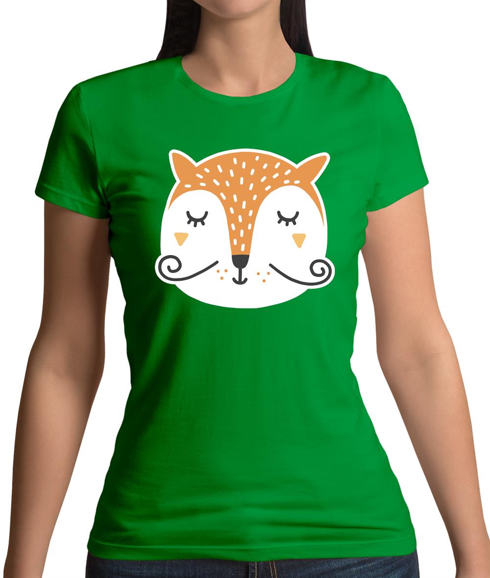 Smiley Face Mr Fox Womens T-Shirt Smiley Face Mr Fox Womens T-Shirt