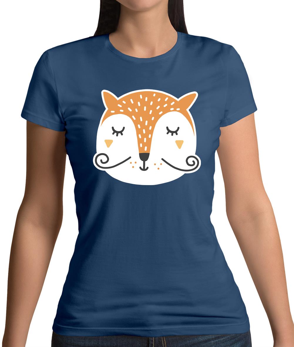 Smiley Face Mr Fox Womens T-Shirt Smiley Face Mr Fox Womens T-Shirt