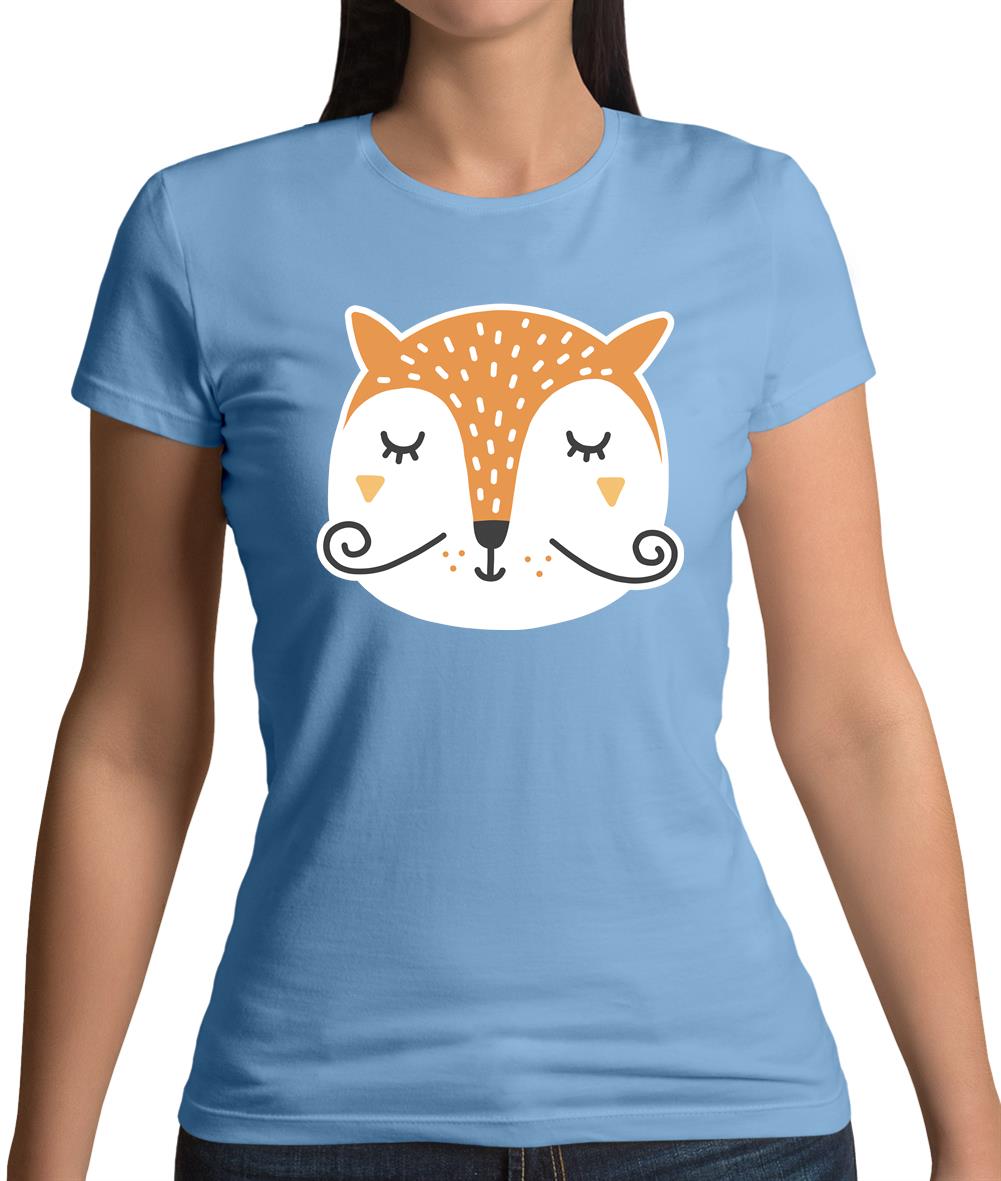 Smiley Face Mr Fox Womens T-Shirt Smiley Face Mr Fox Womens T-Shirt