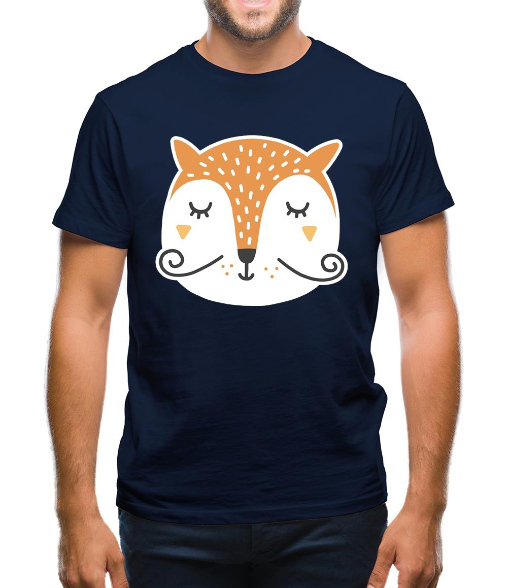 Smiley Face Mr Fox Mens T-Shirt Smiley Face Mr Fox Mens T-Shirt