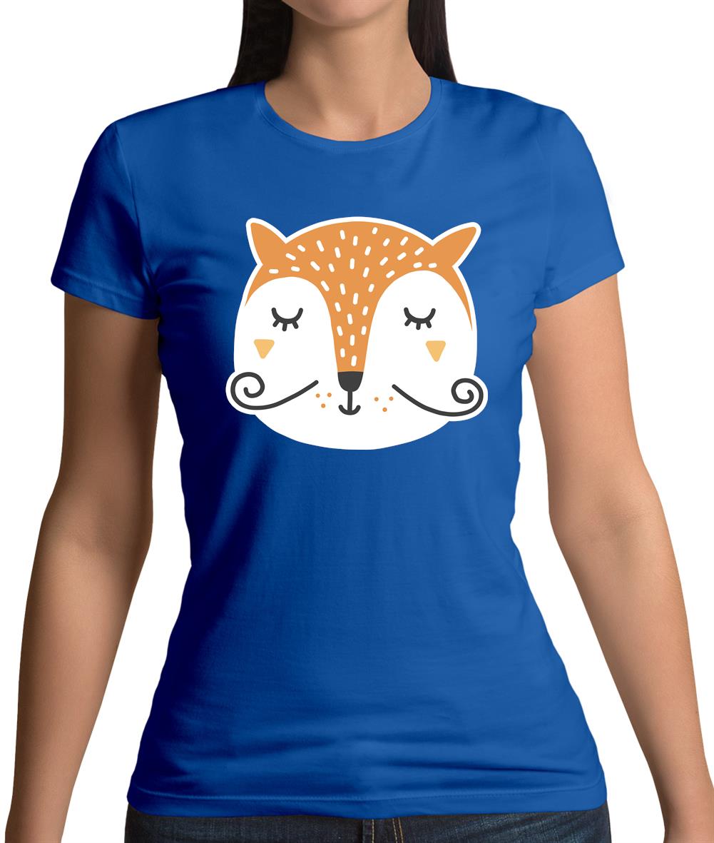Smiley Face Mr Fox Womens T-Shirt Smiley Face Mr Fox Womens T-Shirt