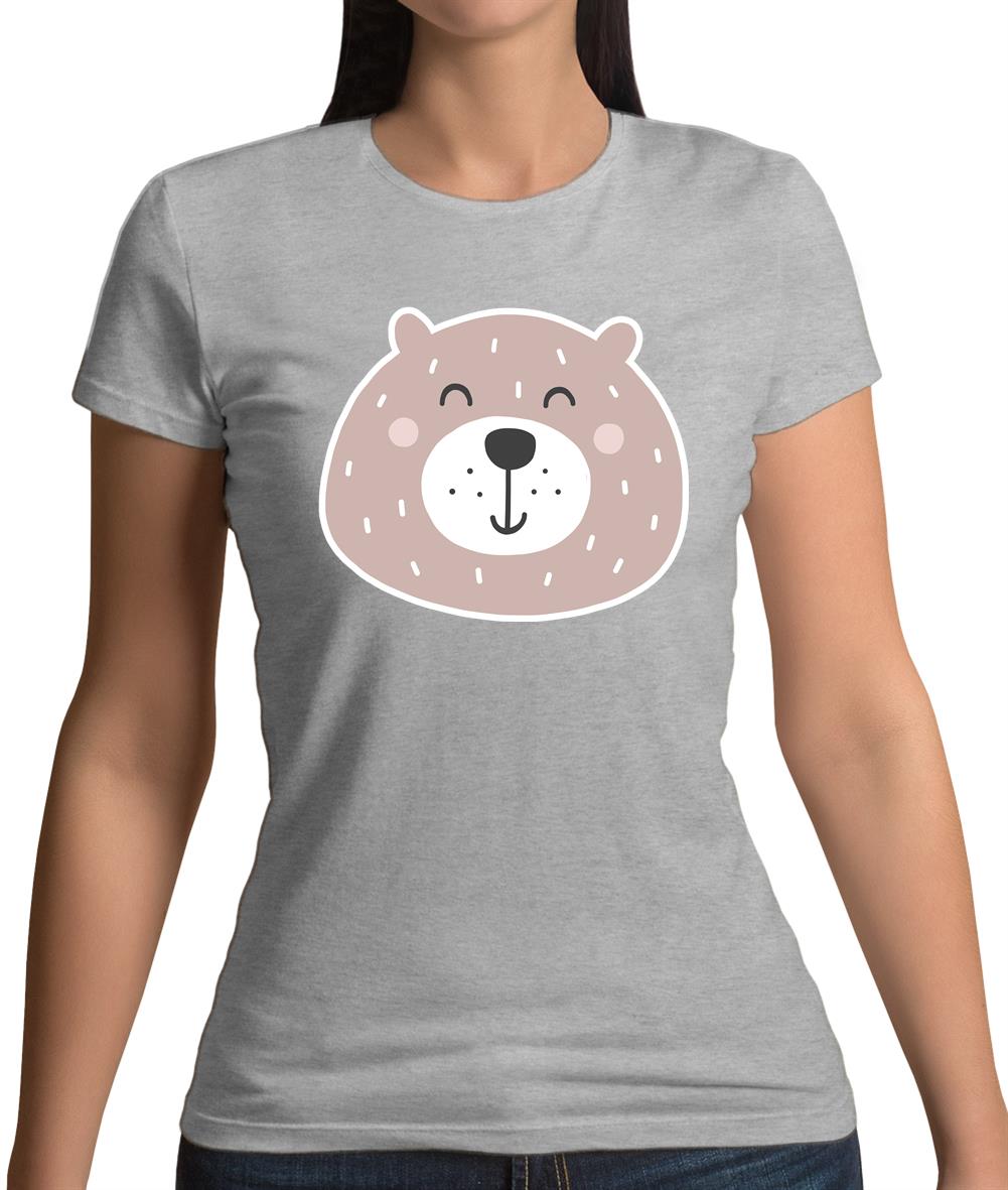 Smiley Face Bear Womens T-Shirt Smiley Face Bear Womens T-Shirt