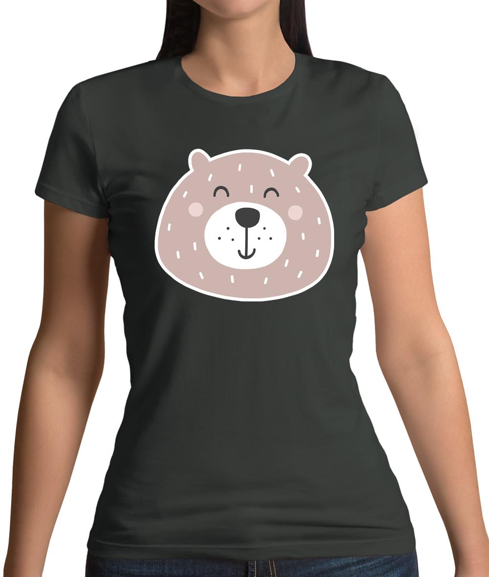 Smiley Face Bear Womens T-Shirt Smiley Face Bear Womens T-Shirt