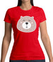 Smiley Face Bear Womens T-Shirt Smiley Face Bear Womens T-Shirt