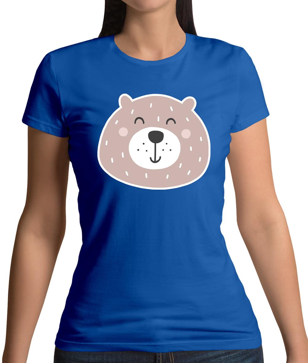 Smiley Face Bear Womens T-Shirt Smiley Face Bear Womens T-Shirt