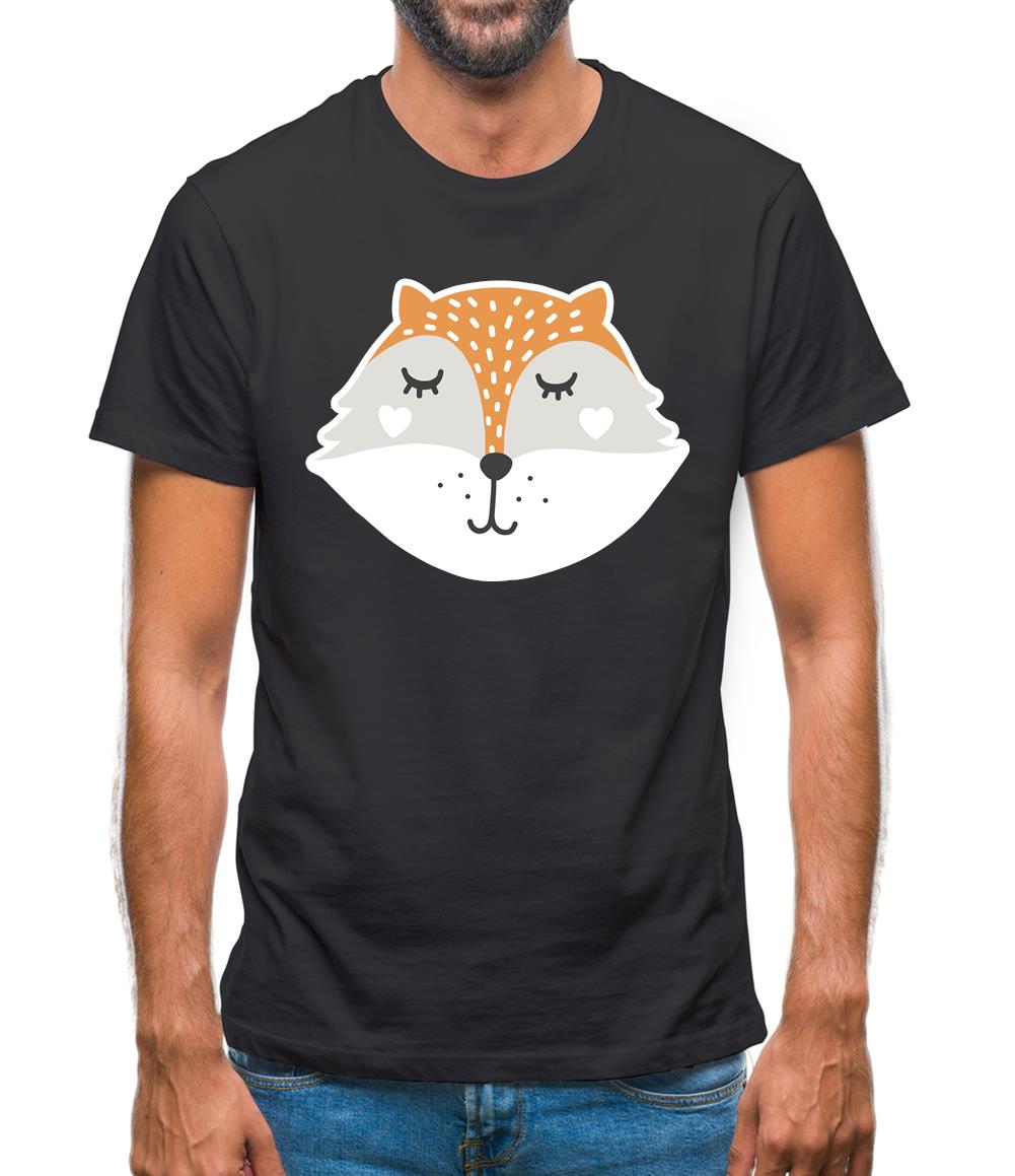 Smiley Face Mrs Fox Mens T-Shirt Smiley Face Mrs Fox Mens T-Shirt