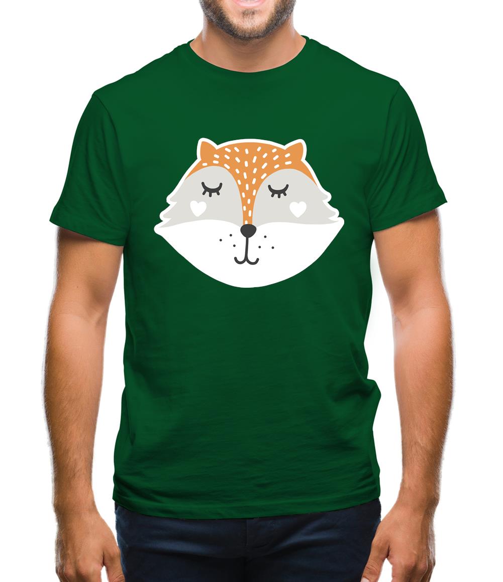 Smiley Face Mrs Fox Mens T-Shirt Smiley Face Mrs Fox Mens T-Shirt
