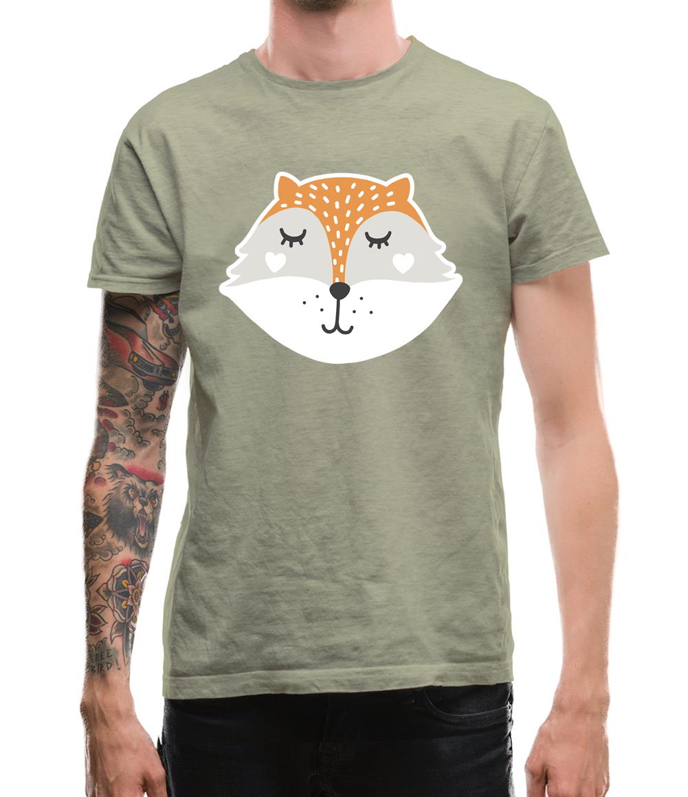 Smiley Face Mrs Fox Mens T-Shirt Smiley Face Mrs Fox Mens T-Shirt