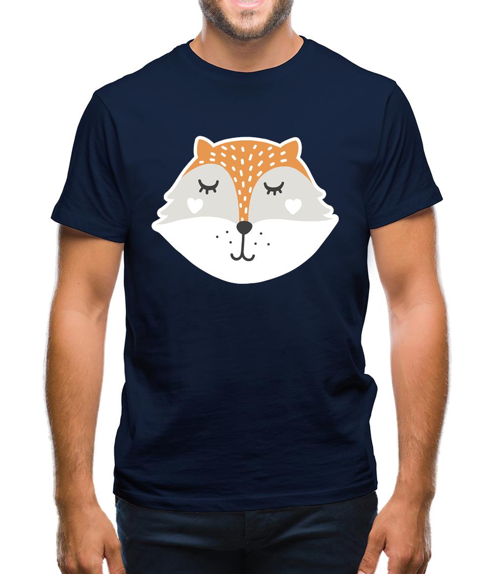 Smiley Face Mrs Fox Mens T-Shirt Smiley Face Mrs Fox Mens T-Shirt