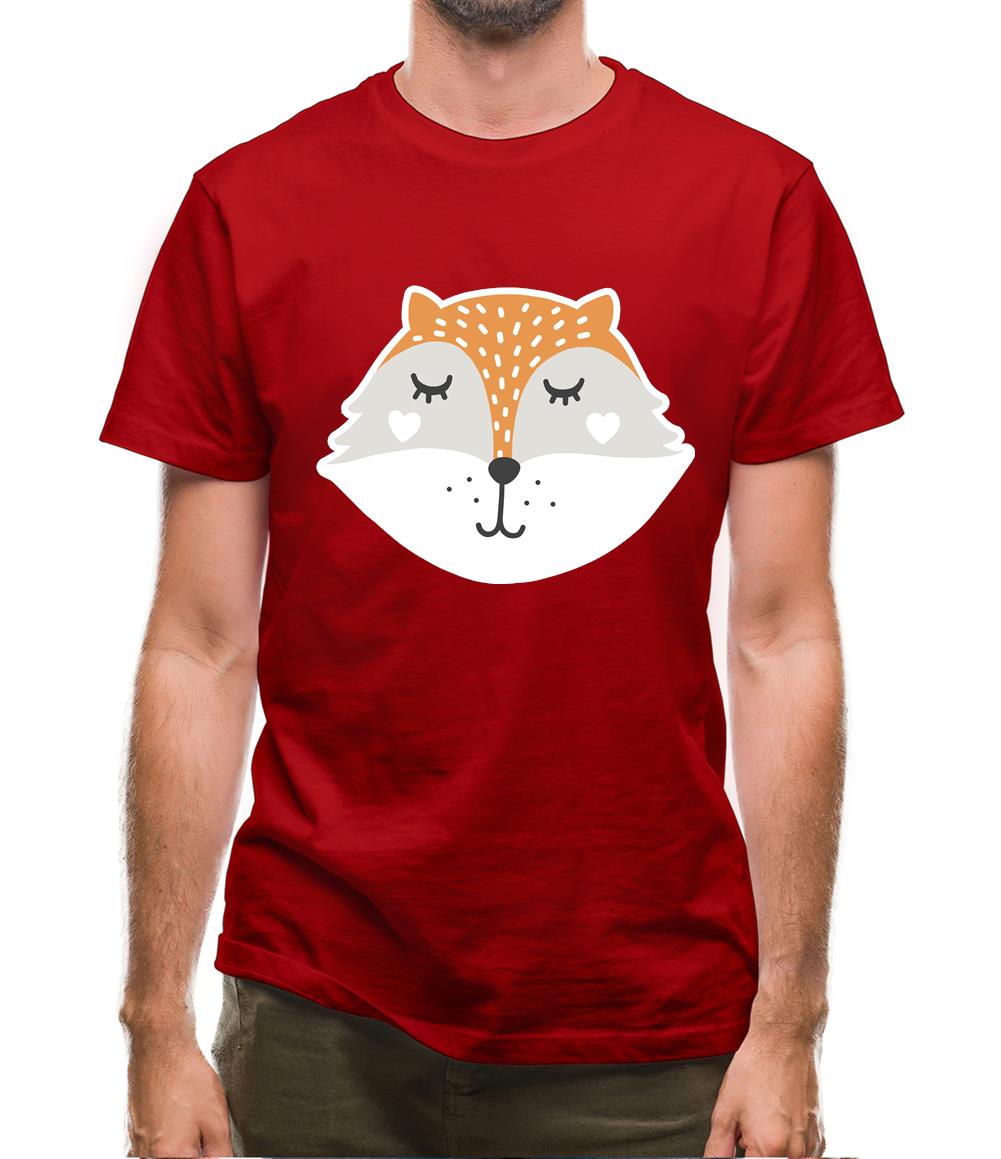 Smiley Face Mrs Fox Mens T-Shirt Smiley Face Mrs Fox Mens T-Shirt