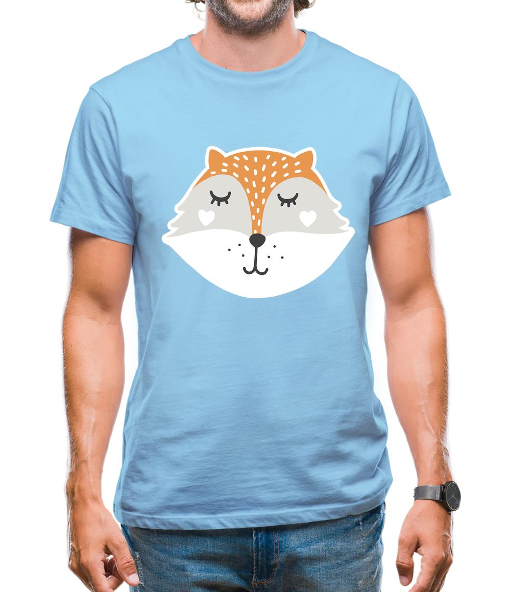 Smiley Face Mrs Fox Mens T-Shirt Smiley Face Mrs Fox Mens T-Shirt
