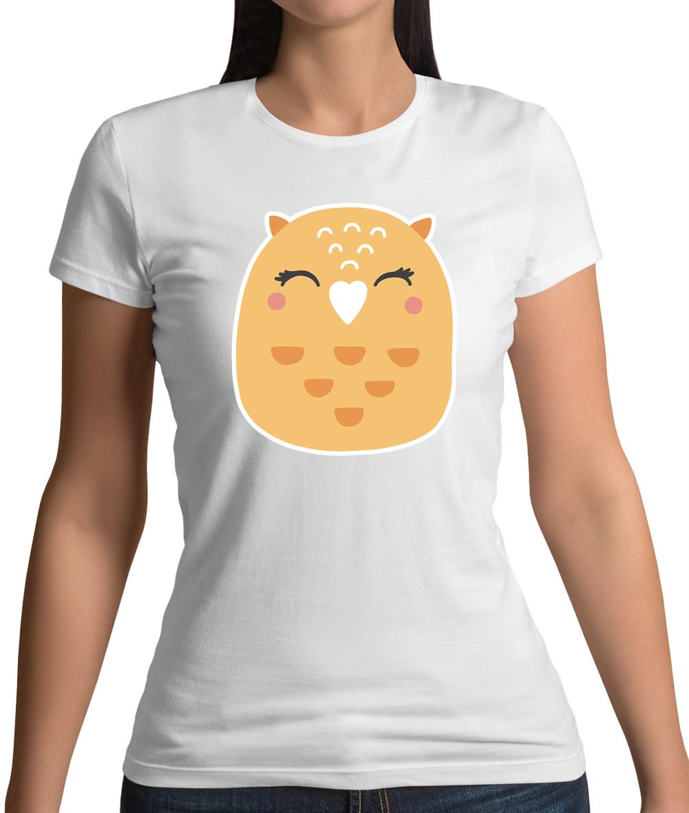 Smiley Face Mrs Owl Womens T-Shirt Smiley Face Mrs Owl Womens T-Shirt