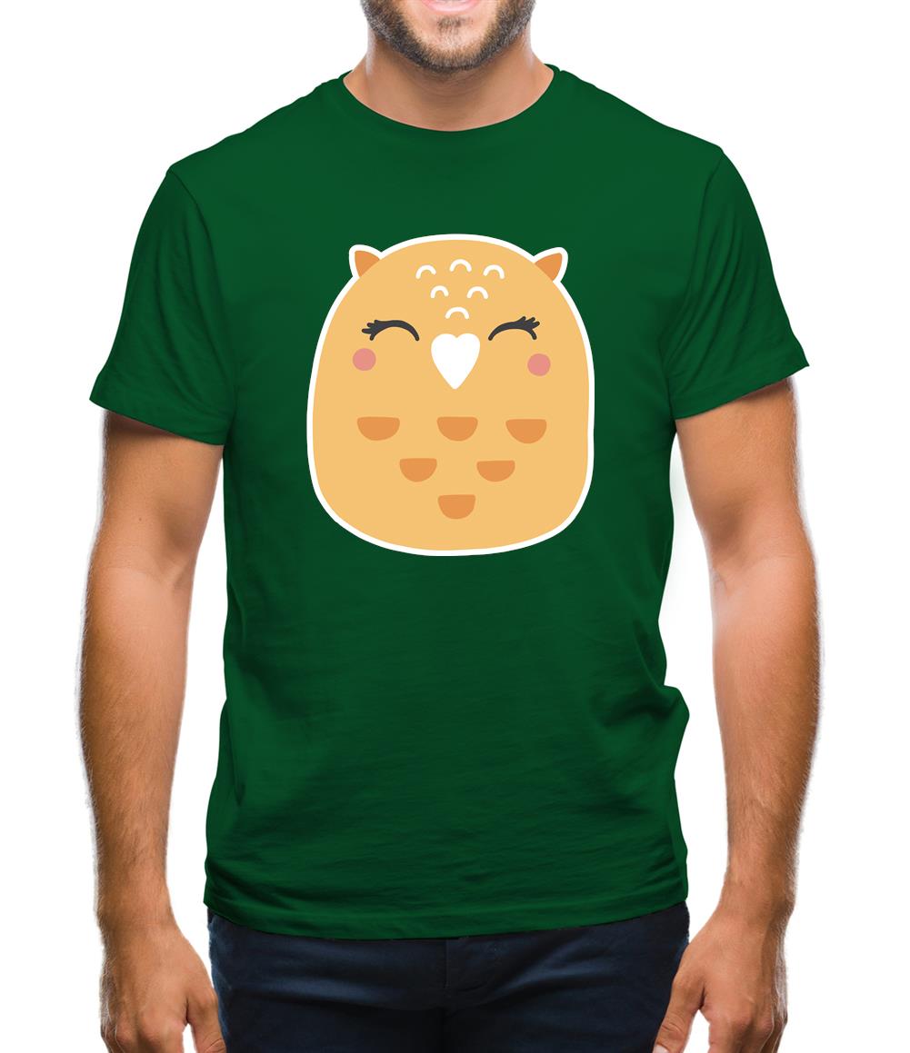 Smiley Face Mrs Owl Mens T-Shirt Smiley Face Mrs Owl Mens T-Shirt