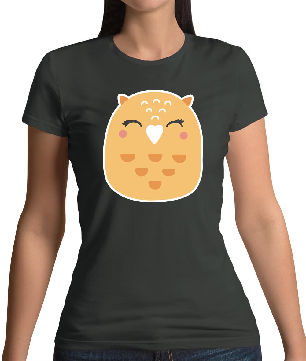 Smiley Face Mrs Owl Womens T-Shirt Smiley Face Mrs Owl Womens T-Shirt