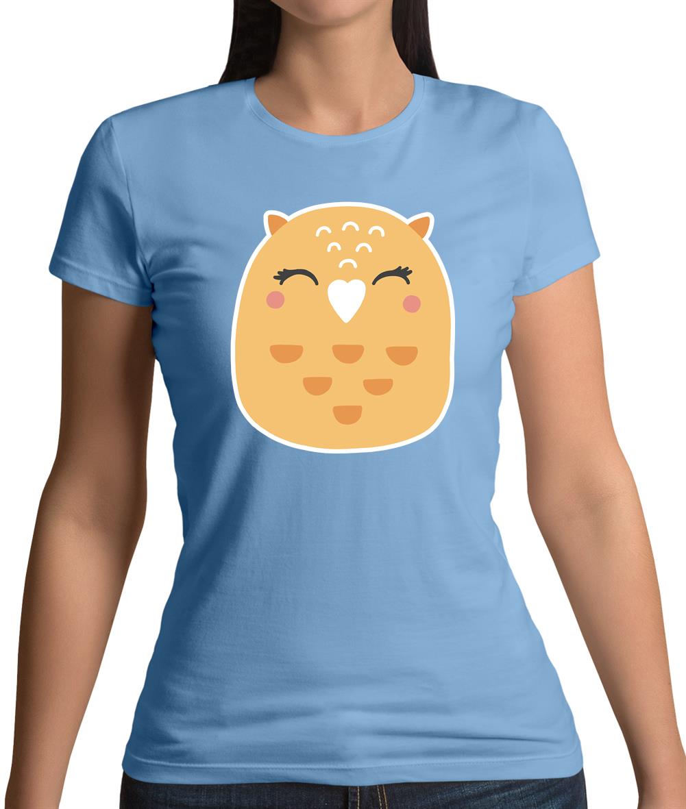 Smiley Face Mrs Owl Womens T-Shirt Smiley Face Mrs Owl Womens T-Shirt