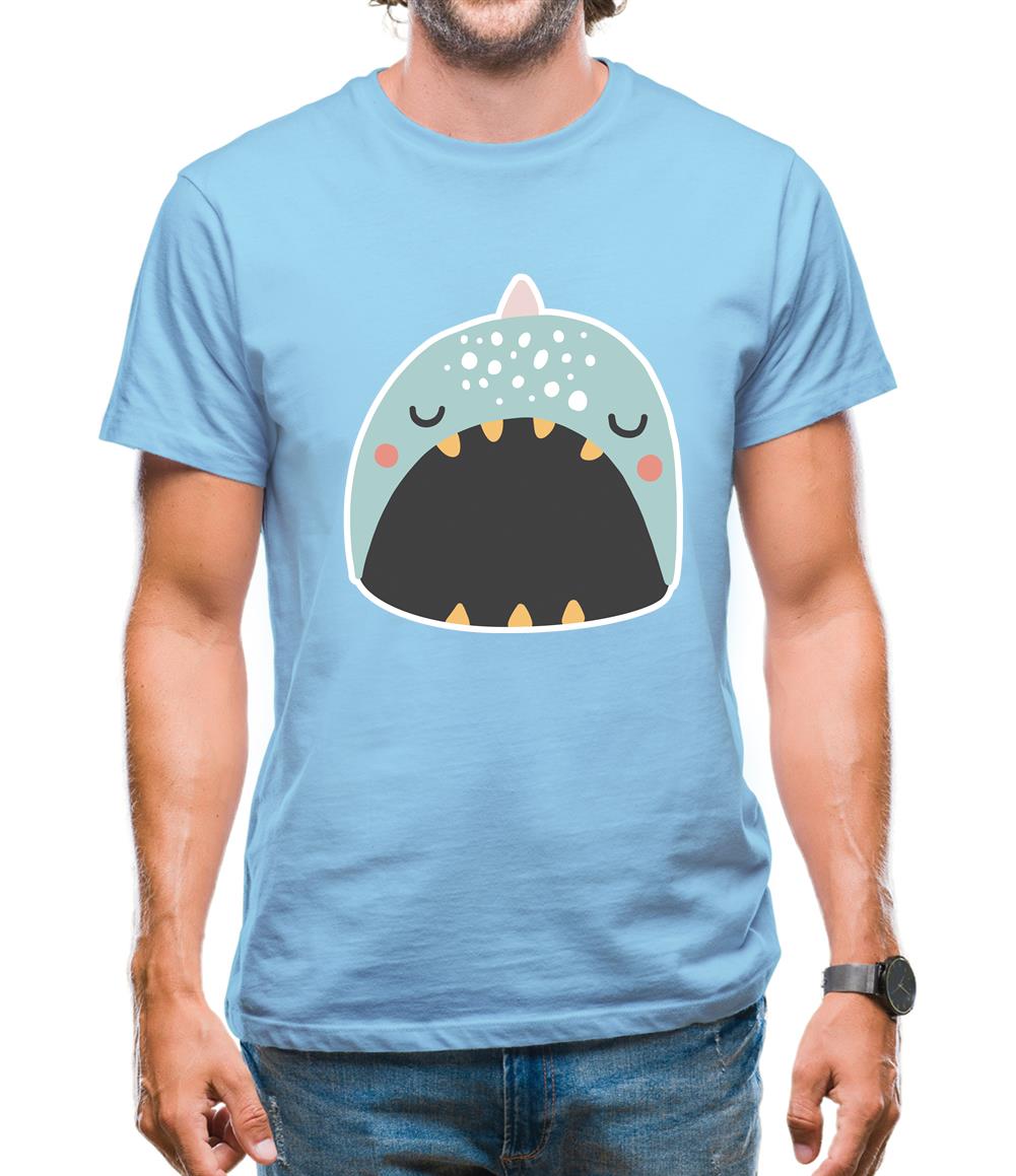 Smiley Face Narwhal Mens T-Shirt