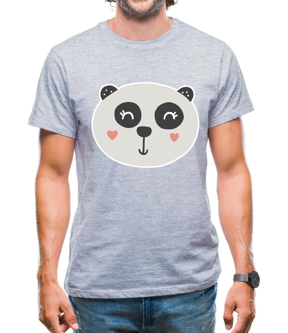Smiley Face Panda Mens T-Shirt Smiley Face Panda Mens T-Shirt