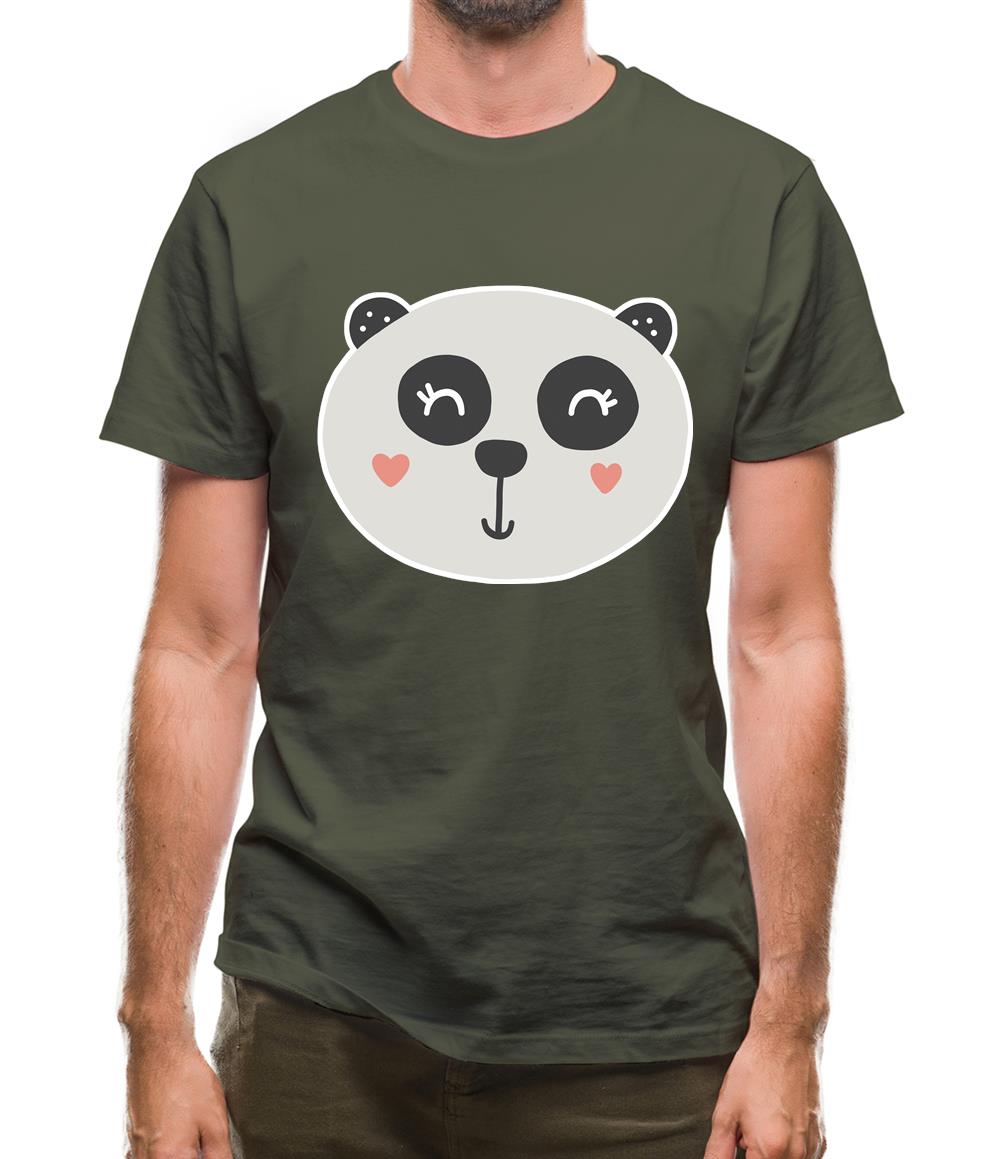 Smiley Face Panda Mens T-Shirt Smiley Face Panda Mens T-Shirt