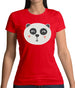 Smiley Face Panda Womens T-Shirt Smiley Face Panda Womens T-Shirt