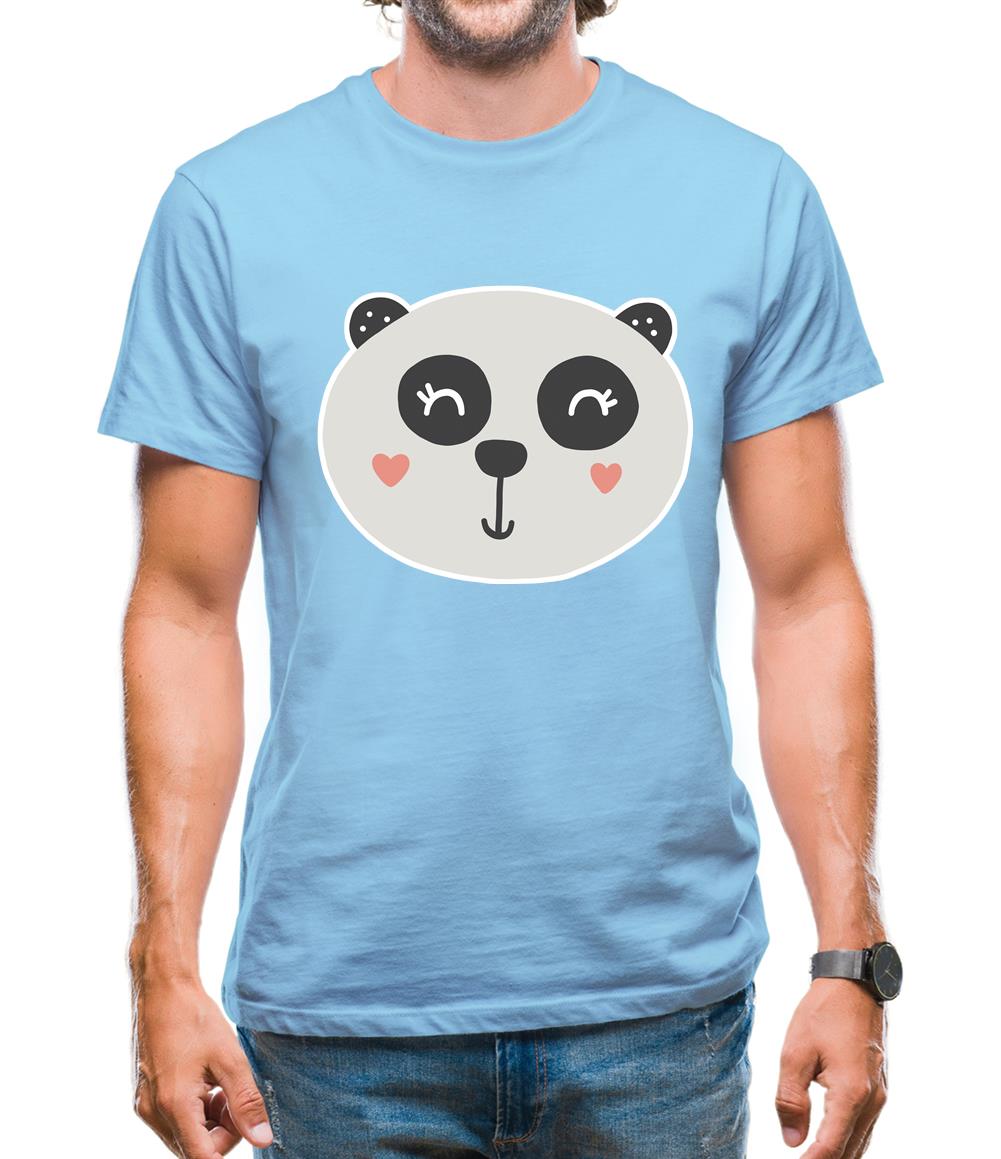 Smiley Face Panda Mens T-Shirt Smiley Face Panda Mens T-Shirt