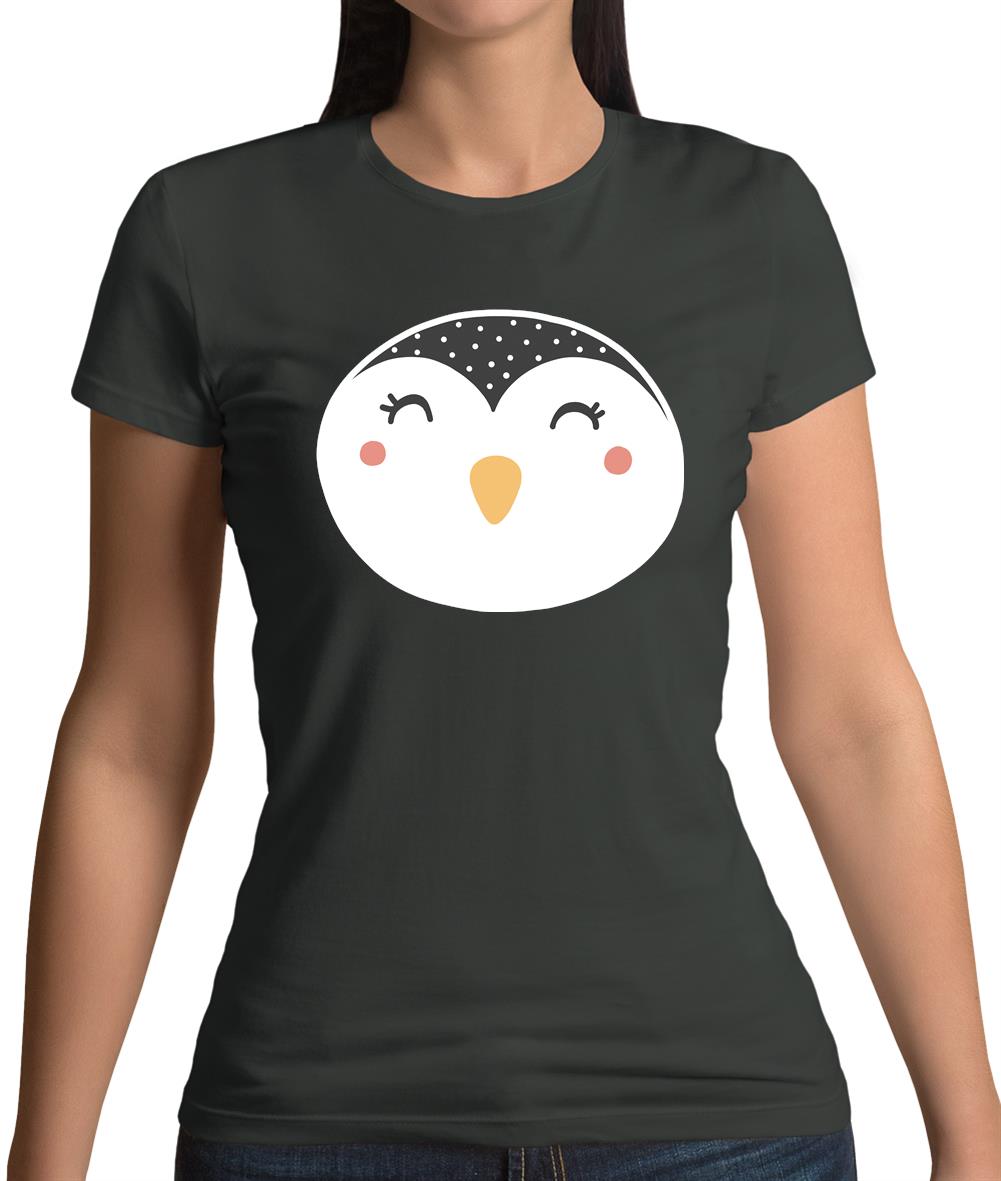 Smiley Face Penguin Womens T-Shirt Smiley Face Penguin Womens T-Shirt