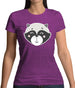 Smiley Face Racoon Womens T-Shirt Smiley Face Racoon Womens T-Shirt