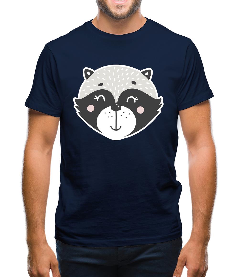 Smiley Face Racoon Mens T-Shirt Smiley Face Racoon Mens T-Shirt