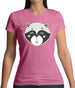 Smiley Face Racoon Womens T-Shirt Smiley Face Racoon Womens T-Shirt