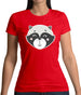 Smiley Face Racoon Womens T-Shirt Smiley Face Racoon Womens T-Shirt