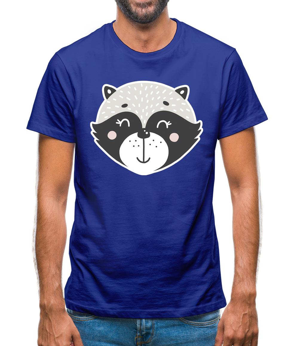 Smiley Face Racoon Mens T-Shirt Smiley Face Racoon Mens T-Shirt