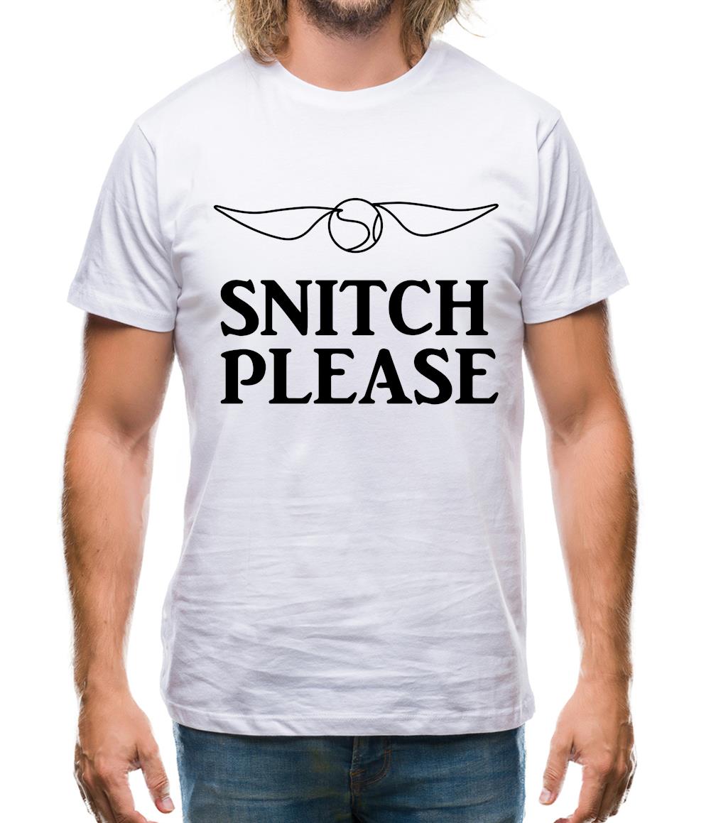 Snitch Please Mens T-Shirt Snitch Please Mens T-Shirt