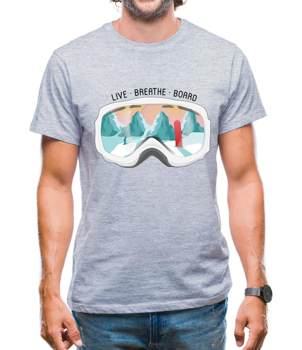 Snowgoggles - Snowboard Mens T-Shirt Snowgoggles - Snowboard Mens T-Shirt
