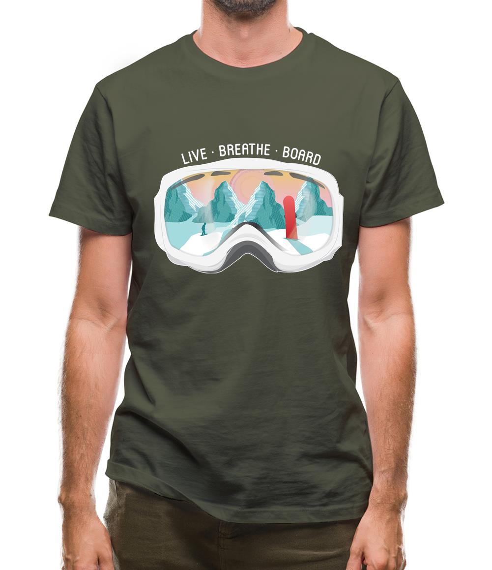 Snowgoggles - Snowboard Mens T-Shirt Snowgoggles - Snowboard Mens T-Shirt