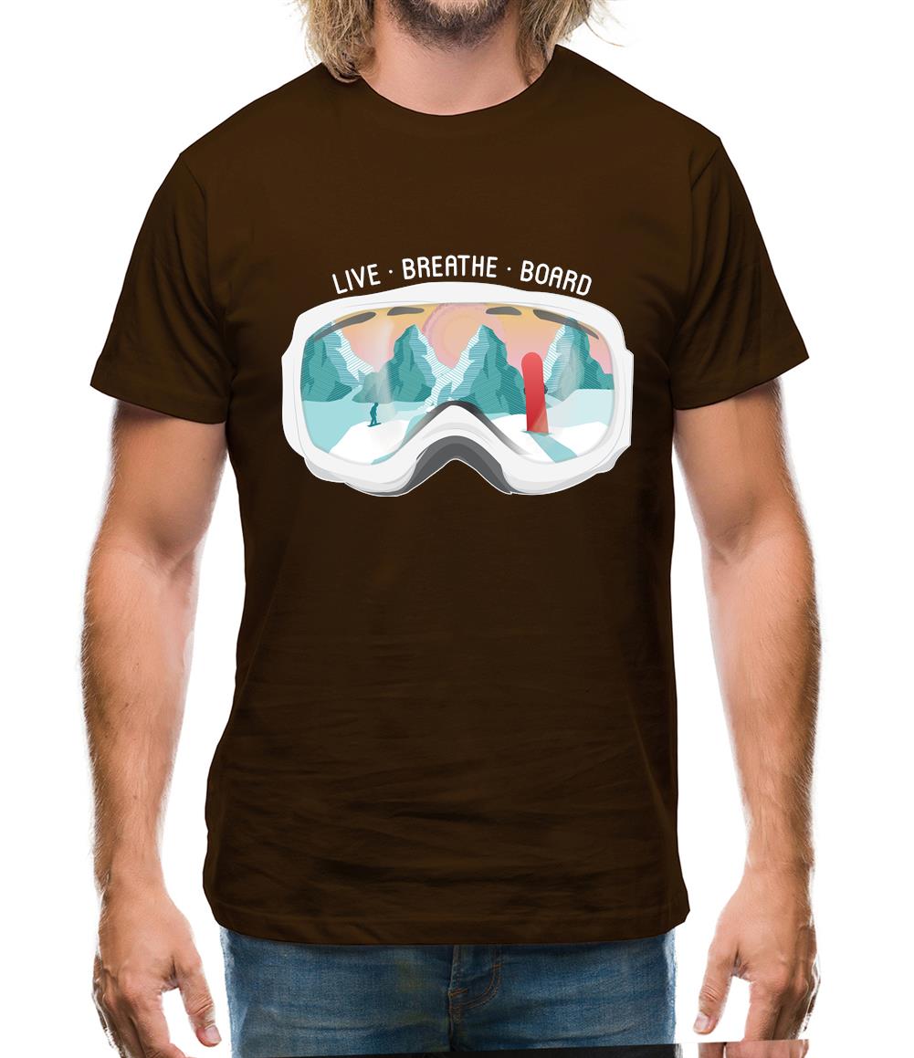 Snowgoggles - Snowboard Mens T-Shirt Snowgoggles - Snowboard Mens T-Shirt