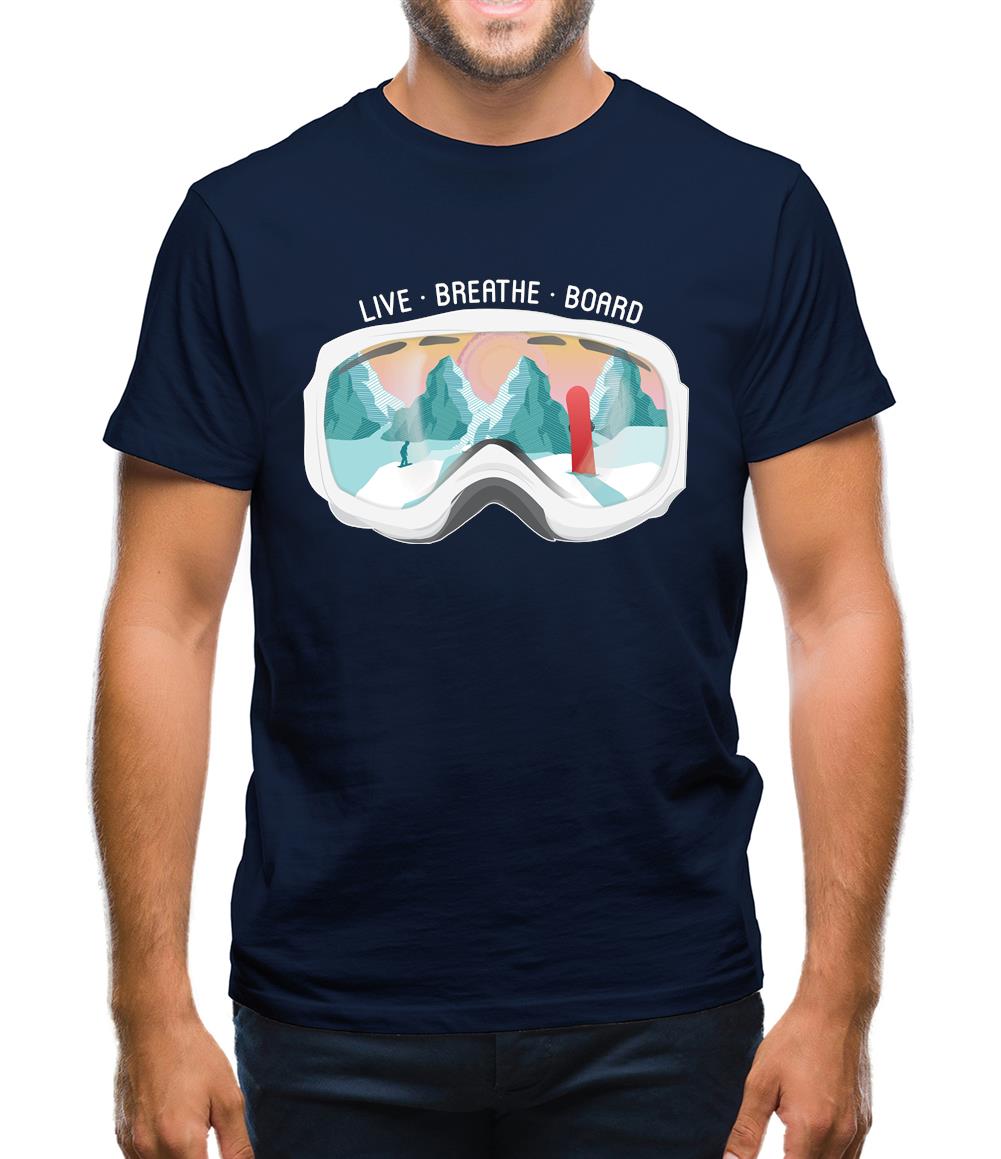 Snowgoggles - Snowboard Mens T-Shirt Snowgoggles - Snowboard Mens T-Shirt