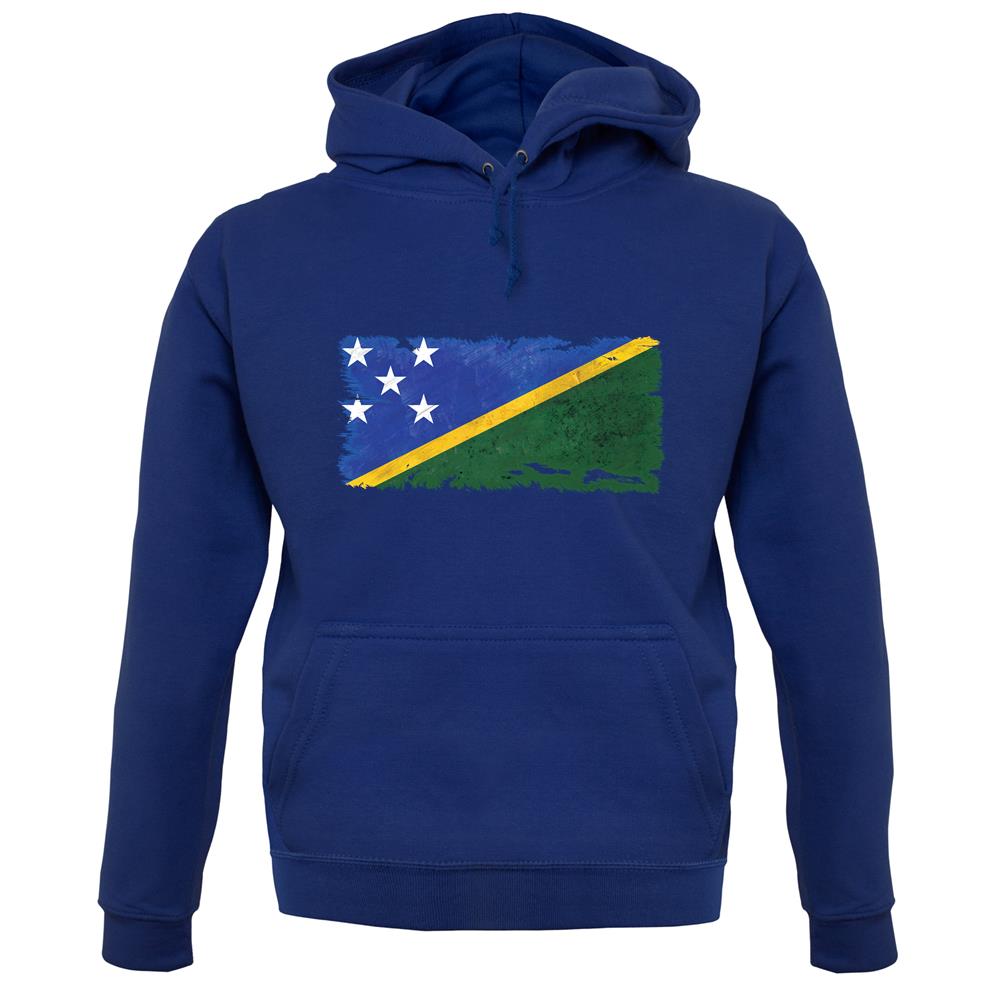 Solomon Islands Grunge Style Flag unisex hoodie Solomon Islands Grunge Style Flag unisex hoodie