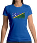 Solomon Islands Grunge Style Flag Womens T-Shirt Solomon Islands Grunge Style Flag Womens T-Shirt